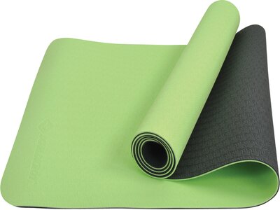 SCHILDKRÖT FITNESS Matte Schildkröt Yogamatte 4 mm BICOLOR, Lime-Anthracite, in Tragetasche, 960167 Schwarz