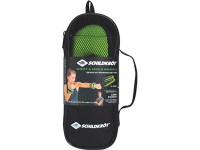 SCHILDKRÖT FITNESS Körpergewicht Schildkröt GEWICHTSMANSCHETTE, 2x 0,5kg, (green) im Carrybag, M-202 Grau