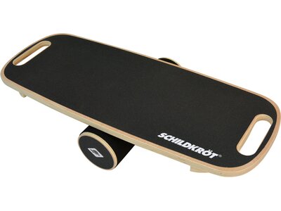 SCHILDKRÖT FITNESS Balancegerät WOODEN BALANCE BOARD Schwarz