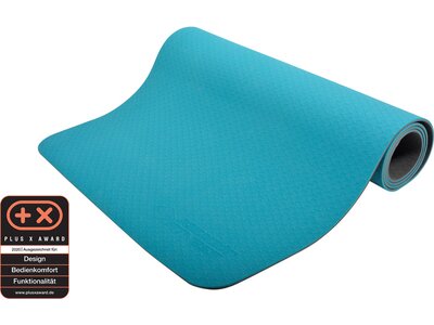 SCHILDKRÖT FITNESS Matte Schildkröt BICOLOR YOGA MATTE 4mm (petrol-anthracite)im Carrybag,M-2022 Blau