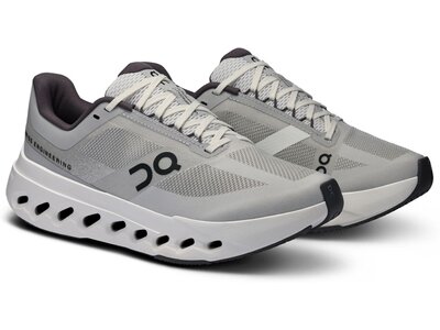 ON Damen Laufschuhe Cloudsurfer Next Wide Silber