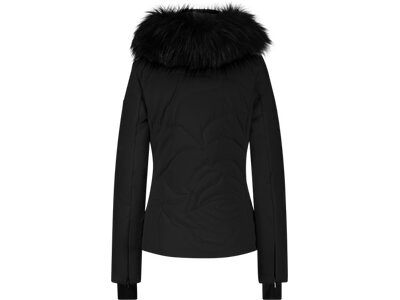 DIELSPORT Damen Funktionsjacke LILI - WOMEN'S SKI JACKET WITH DETACHABLE FAUX FUR - SLIM FIT, SEMILO Schwarz