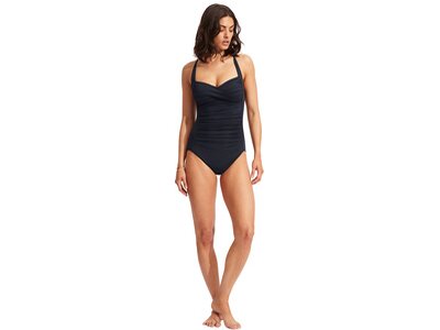 SEAFOLLY Damen Badeanzug Seafolly Collective Twist Halter One Piece Blau