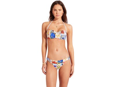 SEAFOLLY Damen Bikinioberteil OnVacation Bustier Bandeau Blau