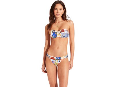 SEAFOLLY Damen Bikinioberteil OnVacation Bustier Bandeau Blau