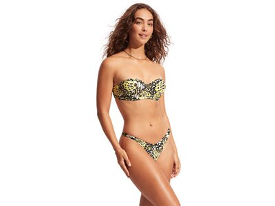 SEAFOLLY Damen Bikinioberteil Take Flight Bustier Bandeau Gelb