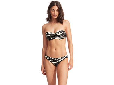 SEAFOLLY Damen Bikinioberteil Skin Deep Bustier Bandeau Schwarz