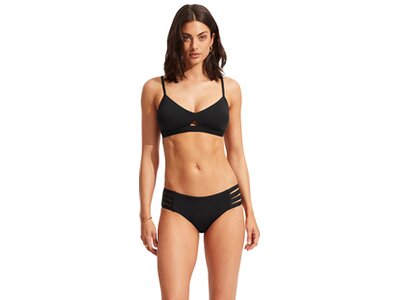 SEAFOLLY Damen Bikinioberteil Seafolly Collective Hybrid Bralette Schwarz