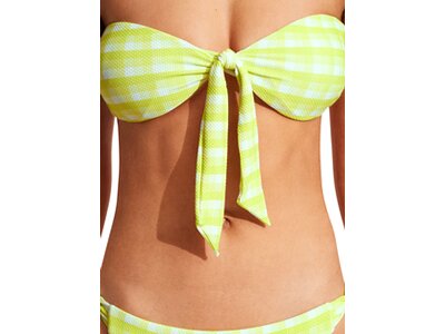 SEAFOLLY Damen Bikinioberteil Portofino Twist Tie Front Bandeau Gelb