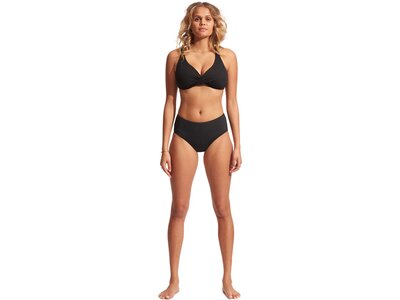SEAFOLLY Damen Bikinioberteil Seafolly Collective Wrap Front F Cup Bra Schwarz