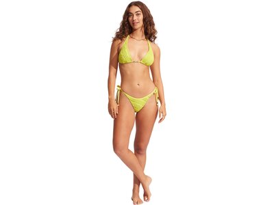 SEAFOLLY Damen Bikinioberteil Marrakesh Longline Slide Tri Gelb