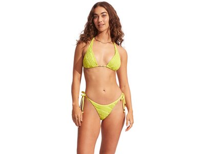 SEAFOLLY Damen Bikinioberteil Marrakesh Longline Slide Tri Gelb