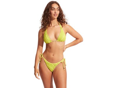 SEAFOLLY Damen Bikinioberteil Marrakesh Longline Slide Tri Gelb