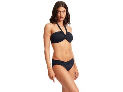 SEAFOLLY Damen Bikinioberteil Seafolly Collective Halter Bandeau Blau