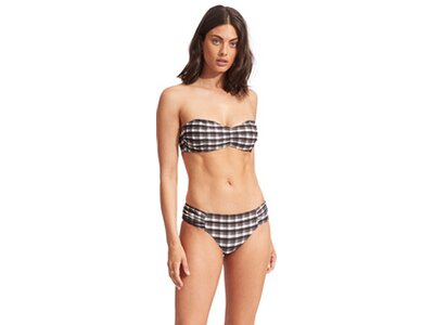 SEAFOLLY Damen Bikinihose Portofino Ruched Side Retro Pant Braun