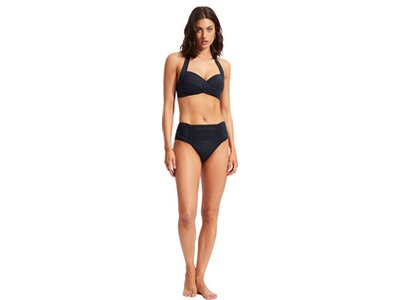 SEAFOLLY Damen Bikinihose Seafolly Collective Gathered Front Retro Pant Blau