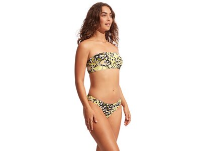 SEAFOLLY Damen Bikinihose Take Flight Reversible Hipster Gelb