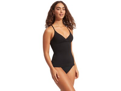 SEAFOLLY Damen Bikinihose Seafolly Collective Hipster Pant Schwarz