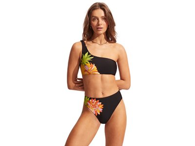 SEAFOLLY Damen Bikinihose Summer Salt High Rise Schwarz