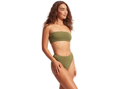 SEAFOLLY Damen Bikinihose Sea Dive High Rise Pant Grün