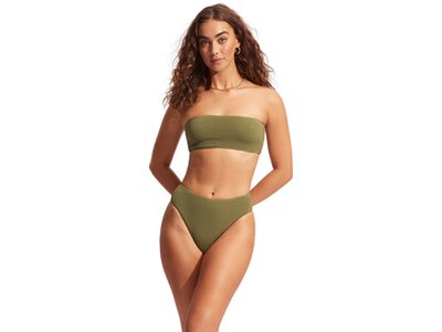 SEAFOLLY Damen Bikinihose Sea Dive High Rise Pant Grün