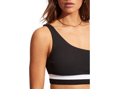 SEAFOLLY Damen Bikinihose Slice Of Splice Spliced High Rise Weiß
