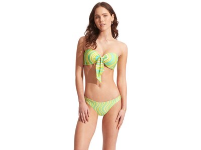 SEAFOLLY Damen Bikinihose Mod Squad Reversible High Cut Pant Gelb