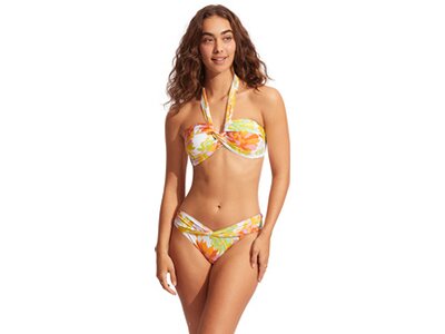 SEAFOLLY Damen Bikinihose Palm Springs Twist Band Hipster Gelb
