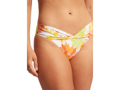 SEAFOLLY Damen Bikinihose Palm Springs Twist Band Hipster Gelb