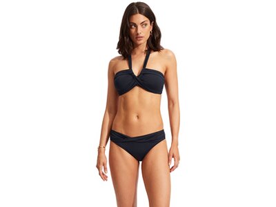 SEAFOLLY Damen Bikinihose Seafolly Collective Twist Band Hipster Blau