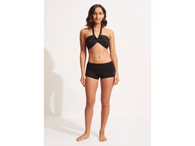 SEAFOLLY Damen Bikinihose Seafolly Collective Roll Top Boyleg Schwarz