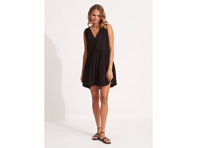 SEAFOLLY Damen Beach Basics Ladder Detail Dress Schwarz