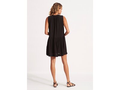 SEAFOLLY Damen Beach Basics Ladder Detail Dress Schwarz