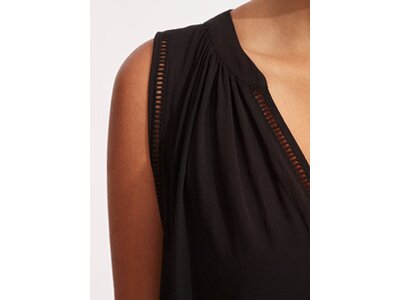 SEAFOLLY Damen Beach Basics Ladder Detail Dress Schwarz