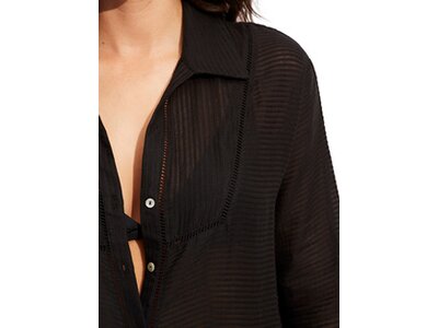 SEAFOLLY Damen Hemd Longshore Cover Up Schwarz