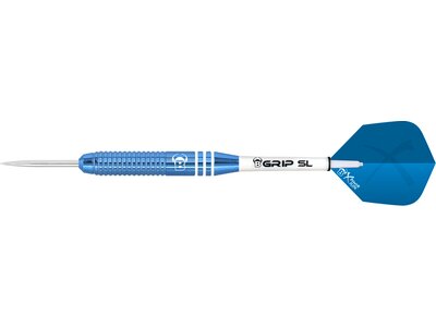 BULL'S Dartpfeil Wega Steel Dart Blau
