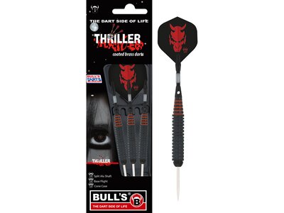 BULL'S Dartpfeil Thriller Steel Dart Schwarz