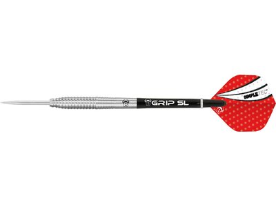 BULL'S Dartpfeil Dot D1 90% Tungsten Steel Dart Silber