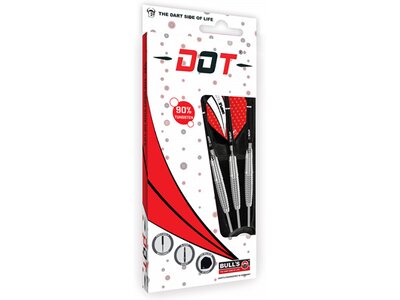 BULL'S Dartpfeil Dot D1 90% Tungsten Steel Dart Silber