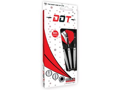 BULLS Dartpfeil BULL'S Dot D6 90% Tungsten Steel Dart Silber