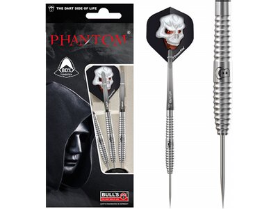 BULL'S Dartpfeil Phantom PT3 Steel Dart Silber