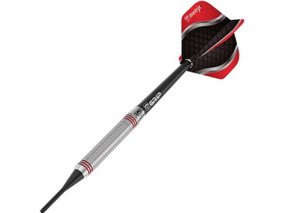 BULL'S Dartpfeil Artos AR3 Steeldart, Red 80% Tungsten Silber