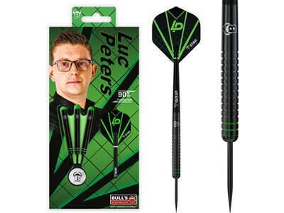 BULLS Dartpfeil BULL'S Luc Peters Steel Dart Schwarz