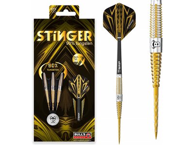 BULL'S Dartpfeil Stinger Steel Dart Schwarz
