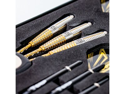 BULL'S Dartpfeil Stinger Steel Dart Schwarz