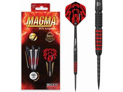 BULL'S Dartpfeil Magma Steel Dart Grau