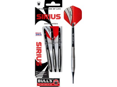 BULL'S Dartpfeil Sirius Soft Dart Silber