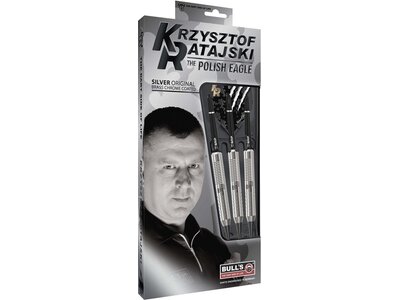 BULL'S Dartpfeil Krzysztof Ratajski Brass Silver Soft Dart Grau