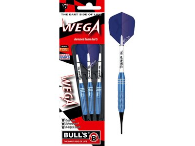 BULL'S Dartpfeil Wega Soft Dart Blau
