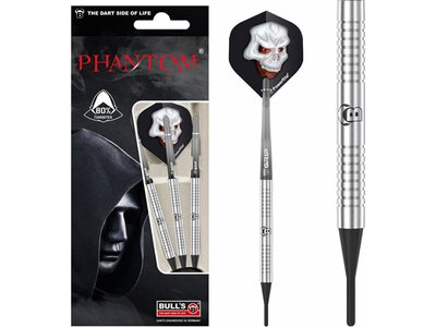 BULL'S Dartpfeil Phantom PT2 Soft Dart Silber